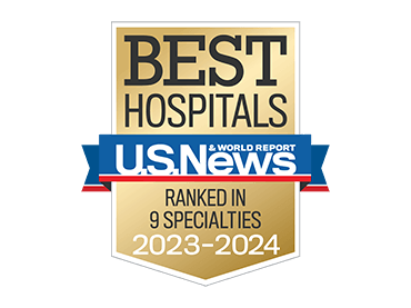 Ranked nationally in 9 specialties by U.S. News and World Report