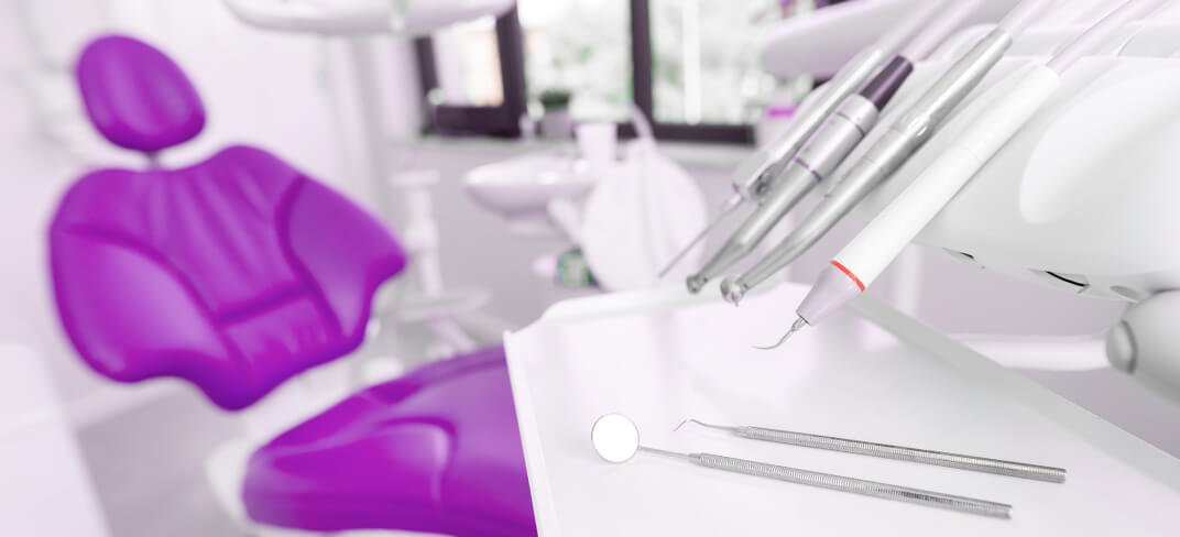 Dentists chair and equipment