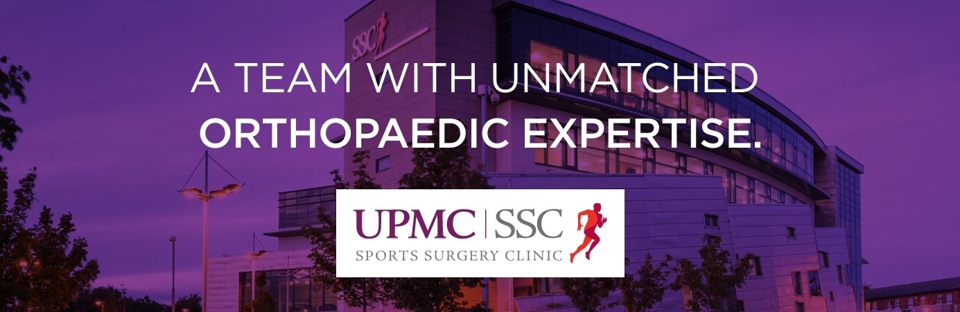 Banner image. Text reads: A team with unmatched orthopaedic expertise.